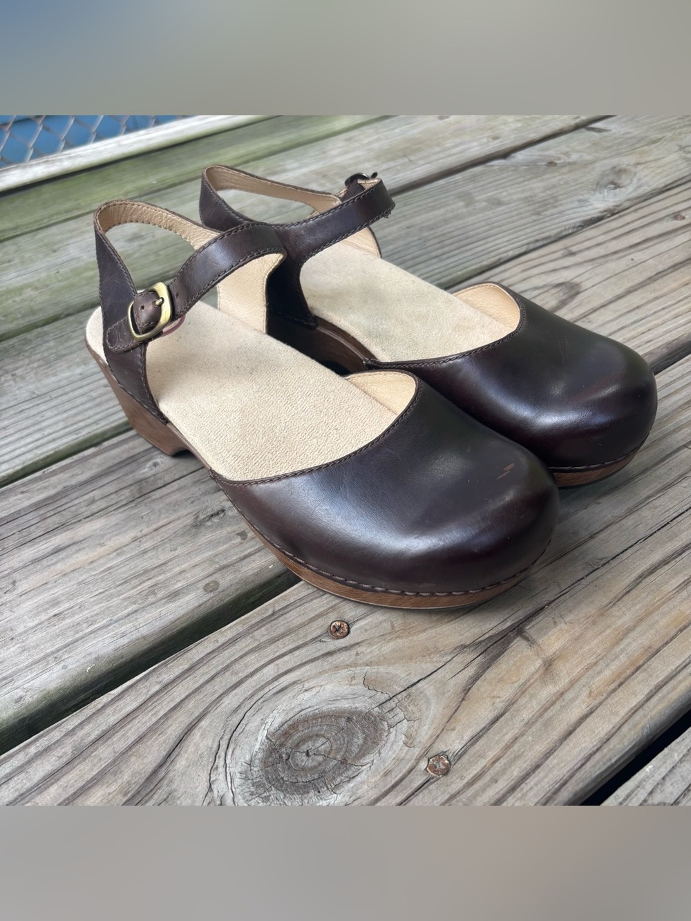 Dansko Sam Mary Jane Leather Clogs - NWOT